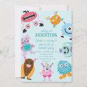 Bellen alle monsters Halloween verjaardag Kaart (Voorkant)