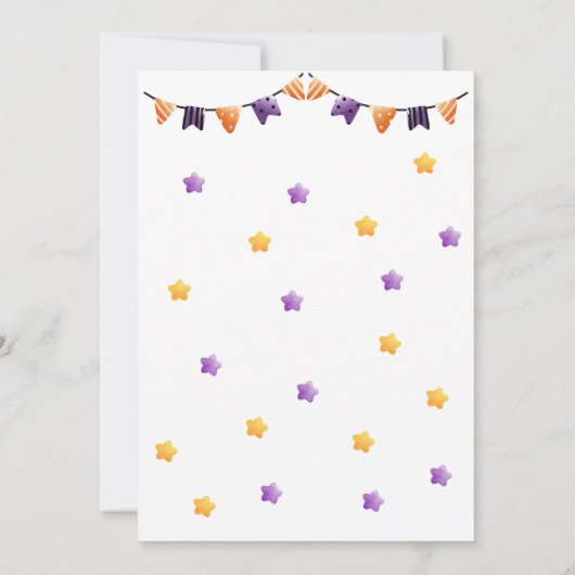 Bellen Alle Monsters Halloween Verjaardagsfeest Kaart (Achterkant)