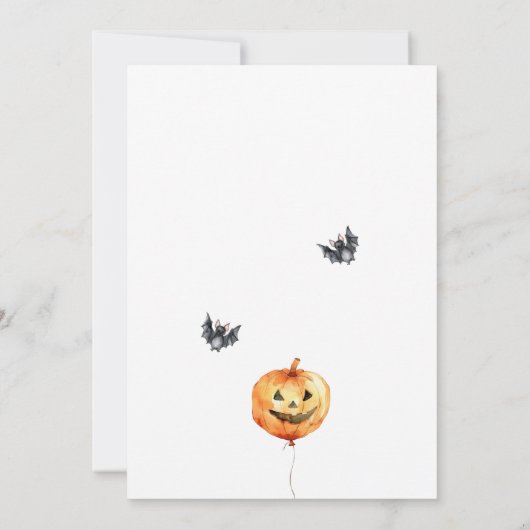 Bellen alle monsters Kinder Halloween Party Kaart (Achterkant)