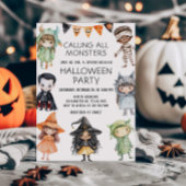 Bellen alle Monsters Kinder kostuum Halloween Part Kaart