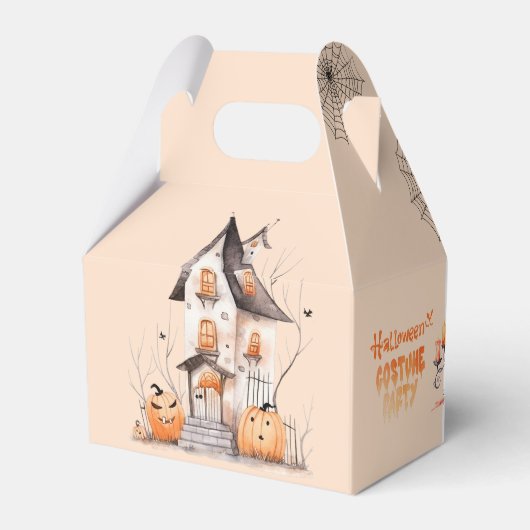 Bellen alle monsters Kostuum verjaardagsfeestje Bedankdoosjes (Achterkant)