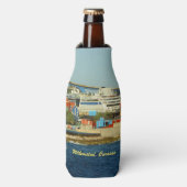 Bellen bij Curacao Souvenir Flesjeskoeler (Fles Voorkant)