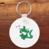 bellen blazende krokodil sleutelhanger (Voorkant)