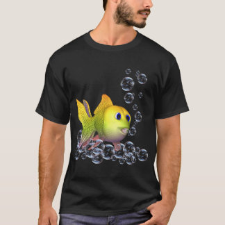 Bellen Blijven Bellen, een speelse vis T-shirt