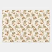 Bellen, bogen en rendieren inpakpapier vel (Voorkant)