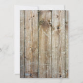 Bellen Brouwt Rustieke Houten Bier Koppel Shower Kaart (Achterkant)