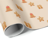 "Bellen,Cadeaus en Sterren" Cadeaupapier (Rol Hoek)