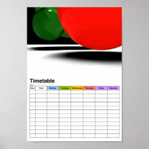 Bellen / Dienstregeling Poster