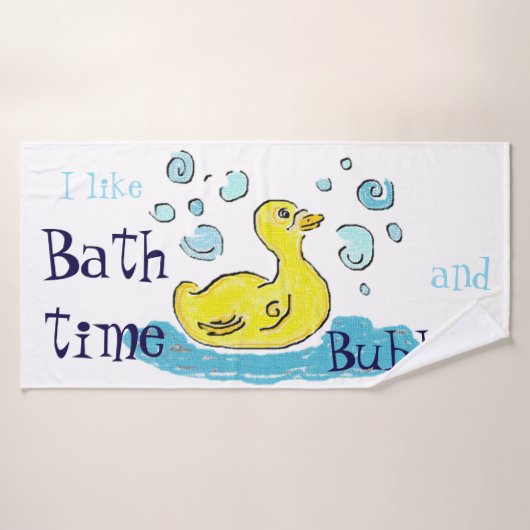 Bellen Eend en badderen Badhanddoek (Badhanddoek)