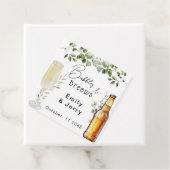 Bellen en biertjes Eucalyptus koppel verjaardagsfe Bedankjes Labels (In situ)