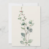 Bellen en briesjes Eucalyptus koppel verjaardagsfe Kaart (Achterkant)