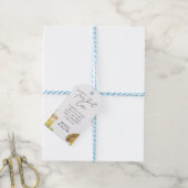 Bellen en Brouws Koppels Bruiloft Cadeaulabel (Met Touw)