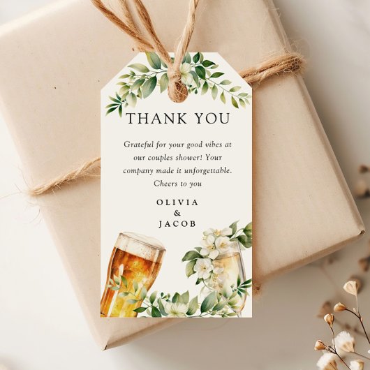 Bellen en Brouwselen Koppels Bruiloft Cadeaulabel