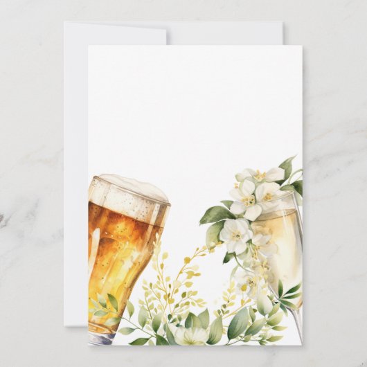 Bellen en Brouwselen Koppels Bruisfeest Kaart (Achterkant)