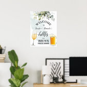 Bellen en Drankjes Welkom Bord Poster (Thuiskantoor)