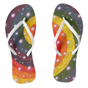 Bellen en Parels Regenboog Draai FlipFlops Teenslippers