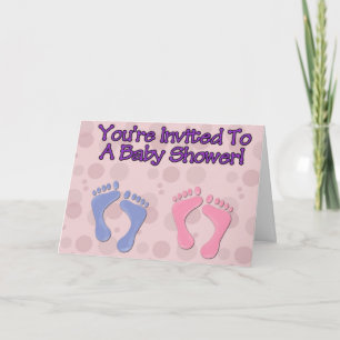 Bellen en Voeten van de Uitnodiging van het Baby