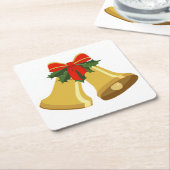 Bellen gaan rinkelen kartonnen onderzetters (Schuin)