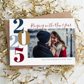 Bellen in de nieuwjaars Verloving-fotokaart