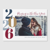 Bellen in de nieuwjaars Verloving-fotokaart (Voorkant)