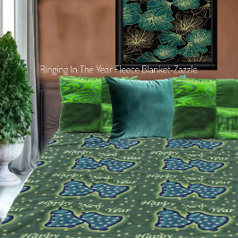 Bellen in het jaar fleece deken