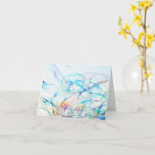 bellen lucht achtergrond veel bellen kaart (Gele Bloem)