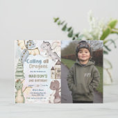 Bellen met alle draken Waterverf 2e verjaardag fot Kaart (Staand voorkant)