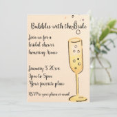 Bellen met de bruidsuitnodiging kaart (Staand voorkant)