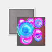 Bellen Moderne Kunst Magneet (Voorkant / Achterkant)