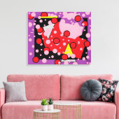 Bellen omhoog canvas afdruk (Insitu (Woonkamer))