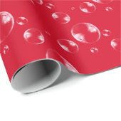 bellen op rode achtergrond cadeaupapier (Rol Hoek)