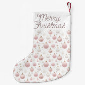 Bellen Roze Kerstmis Kerst Sok Kleine Kerstsok (Achterkant)