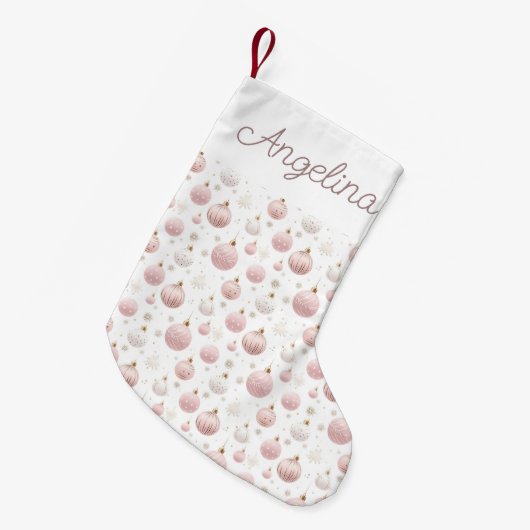 Bellen Roze Kerstmis Kerst Sok Kleine Kerstsok (Voorkant (Hangend))
