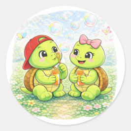 Bellen Spel Ronde Sticker