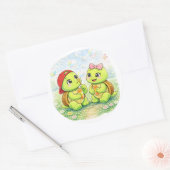 Bellen Spel Ronde Sticker (Envelop)