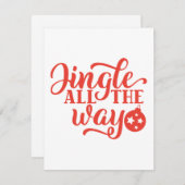 Bellen Tot Het Einde Feestdagenkaart (Voorkant / Achterkant)