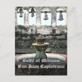 Bellen van de missie San Juan Capistrano Briefkaart