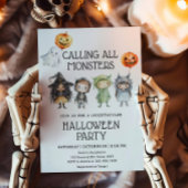 Bellen voor alle monsters Halloween Party Kaart