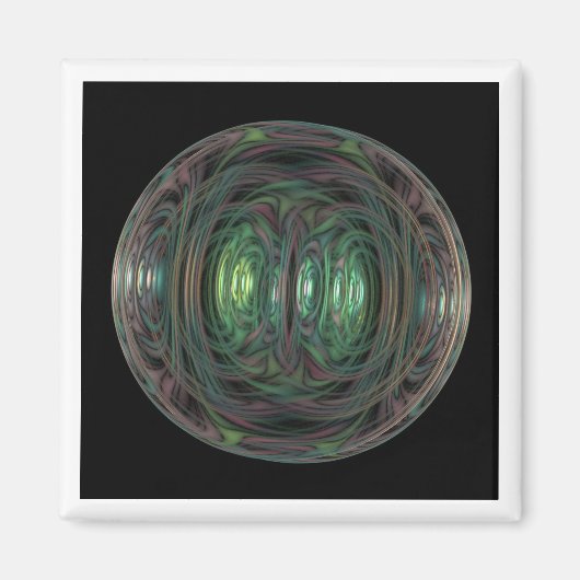 bellenfractal magneet (Voorkant)