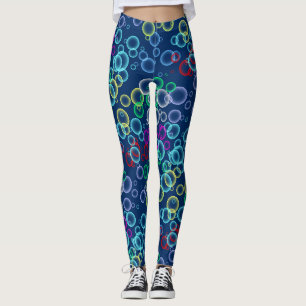 bellenpatroon 02.b DBlue BG Leggings
