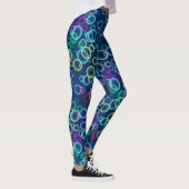 bellenpatroon 02.b DBlue BG Leggings (Rechts)