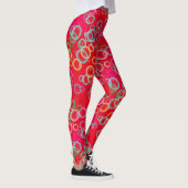 bellenpatroon 02.b Rood BG Leggings (Rechts)