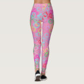 bellenpatroon 02.b Roze BG Leggings (Achterkant)