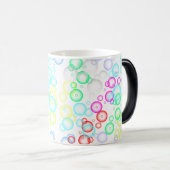 bellenpatroon 02.b White BG Magische Mok (Voorkant rechts)