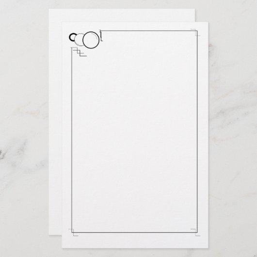 bellenworm briefpapier (Voorkant / Achterkant)