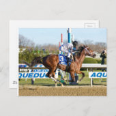 Bellera van Bernardini die de Comely Stakes gewonn Briefkaart (Voorkant / Achterkant)