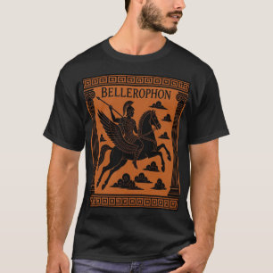 Bellerophon en Pegasus Griekse Mythologie Kunst T-shirt