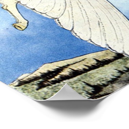 Bellerophon en Pegasus Poster (Hoek)