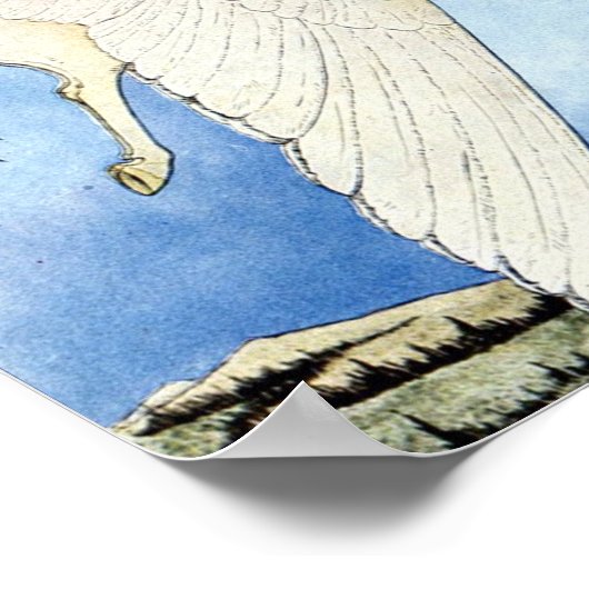 Bellerophon en Pegasus Poster (Hoek)