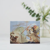 Bellerophon, met Pegasus, die de Chimera slacht, Briefkaart (Staand voorkant)